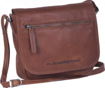 Geanta de dama din piele naturala The Chesterfield Brand Coco de umar Maro coniac 