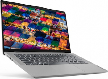 Laptop Lenovo IdeaPad 5 14ALC05 AMD Ryzen 7 5700U 512GB SSD 16GB AMD Radeon FullHD FPR Tastatura iluminata Platinum Grey