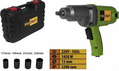 Pistol electric cheie cu impact Procraft ES1450 4wg_4054