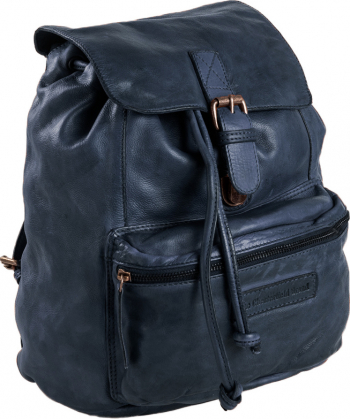 Rucsac de dama The Chesterfield Brand din piele moale bleumarin Jace 