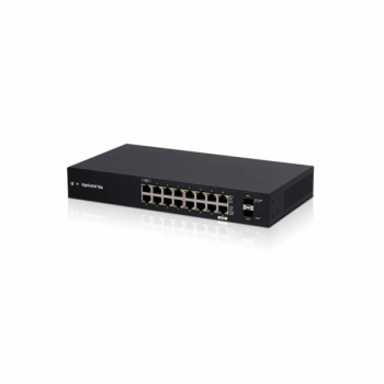Switch Ubiquiti EdgeSwitch 18X 16 porturi Gigabit RJ45 2 porturi SFP Negru
