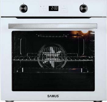 Cuptor incorporabil Samus SC626WGD9 75 L 2800 W 50 - 250 C Clasa A Grill Ventilator Alb 