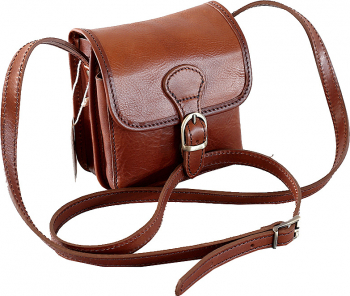 Geanta de umar crossbody din piele naturala miere FP1150C