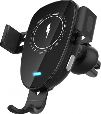 Incarcator Masina 15W Qi Incarcator fara fir Strangere automata Suport pentru telefon Montare masina Rotire 360 and ordm