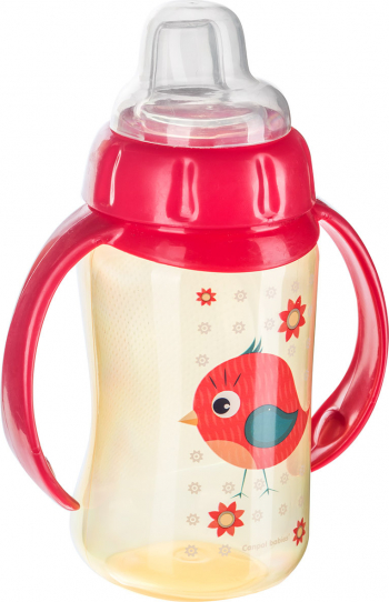 Canita antrenament - Cute Animals - Canpol babies 320 ml rosu 