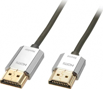 Cablu HDMI Lindy l41675 Cromo Slim 3m Negru - Argintiu 
