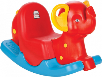 Balansoar pentru copii Pilsan Happy Elephant Roșu