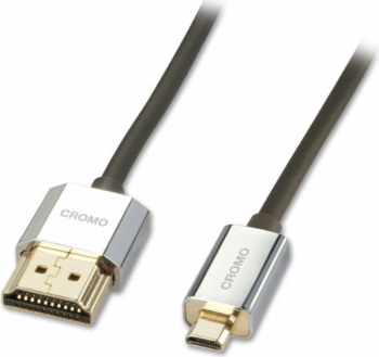 Cablu HDMI Lindy l41678 Cromo Slim 3m Negru - Argintiu 
