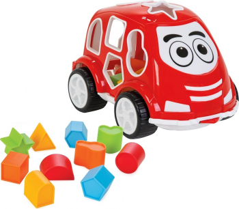 Jucărie Cu sortator Pilsan Car Red Multicolor