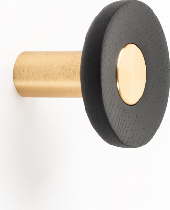 Agatatoare cuier Zoot finisaj alama intunecata periata cu negru lacuit D60 mm 