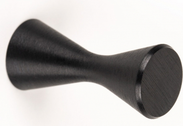 Buton pentru mobila Diabolo finisaj negru periat D13.5 mm 