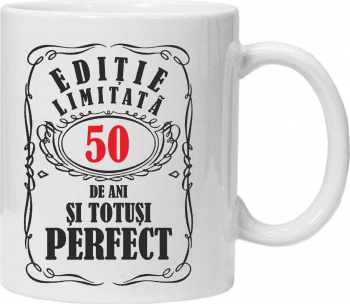 Cana alba personalizata Editie Limitata 50 Ani 