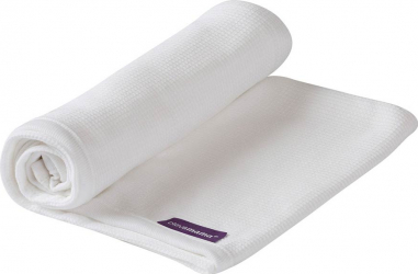 Paturica din bumbac Clevamama 3465 Waffle Weave 120 x 140 cm 