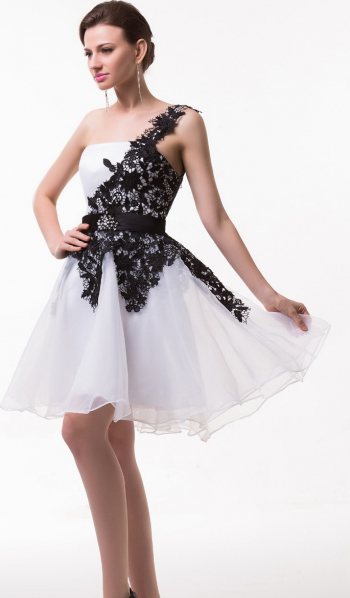 Rochie cununie din organza cu dantela COD COD ROC08 marimea 38 M 
