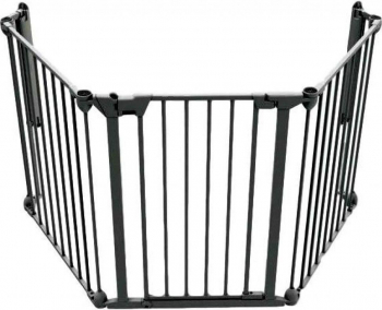 Tarc de siguranta modular Noma N93491 cu 3 panouri metal Negru