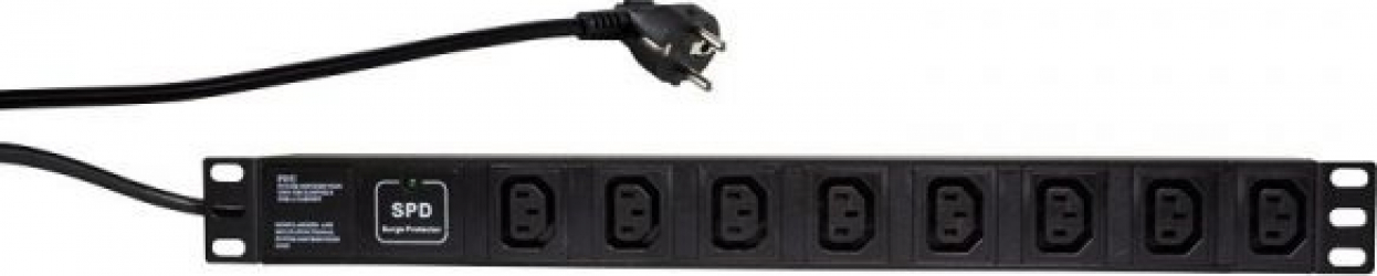 Prelungitor Profesional Aten PDU8A01 8 prize IEC Negru 