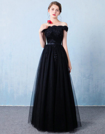Rochie de seara neagra Anastasia marimea 38 M 