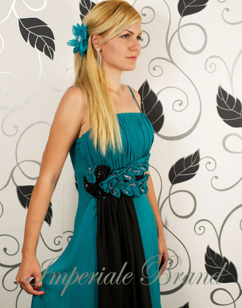 Rochie de seara turcoaz COD RS02 marimea 40 
