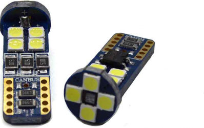 Set x 2 lampi auto CBT507 12 Led SMD W5W/T10 6500W 