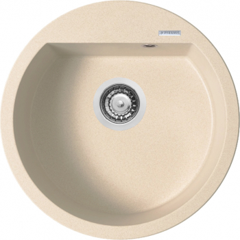 Chiuveta Pyramis ALAZIA 1B and Oslash 51cm adancime 20cm montare pe blat Pyragranite mocha