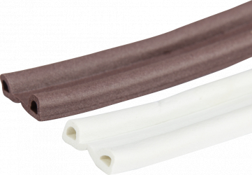 Garnitura Autoadeziva EPDM 1010 Profil P 2x50 m / Latimemm 9 Grosimemm 5.5 Culoare Alba 