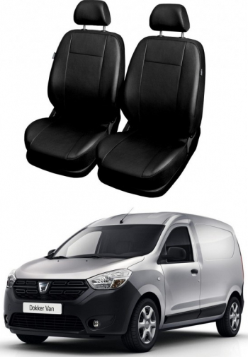 Huse Scaune din piele Dacia Dokker van 2 locuri 1+1 2012-2019 