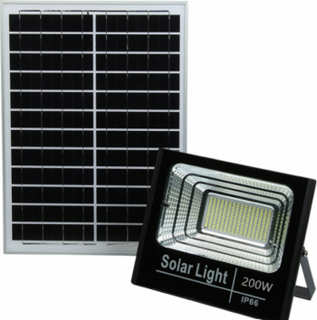 Proiector 200W cu Panou Solar Telecomanda 