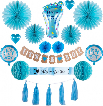 Set aniversar baby shower- Baby boy -Mom to be AddaGifts 