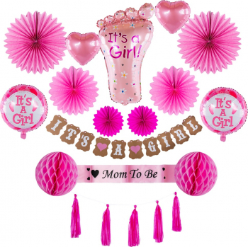 Set aniversar baby shower- Baby girl -Mom to be AddaGifts