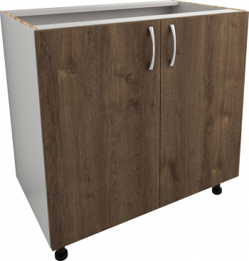Corp Baza 2 Usi haaus Alb/Stejar Bronz 80 x 50 x 80 cm 