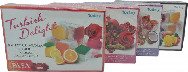 Set 4 cutii rahat turcesc Pasa 600gr