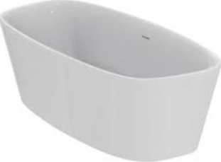 Cada Monza Alba Marmura 156X70x58 cm ventil click-clack 