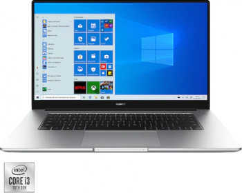 Ultrabook Huawei MateBook D15 2021 Intel Core (10th Gen) i3-10110U 256GB SSD 8GB FullHD Win10 FPR Silver