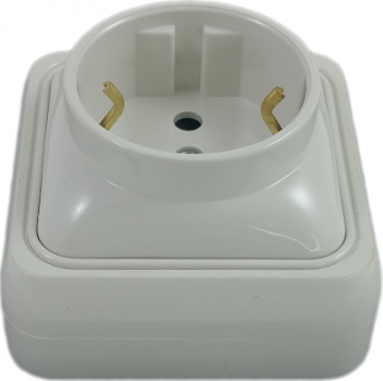Priza Simpla Mini Culoarea Alba 