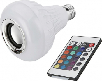 Bec Led RGB Cu Difuzor Pentru Muzica Bluetooth 4.0 Multicolor
