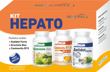 Kit Hepato - protejeaza fcatul si functiile hepatce + Gratuit cartea Ce sa mananci ca sa vindeci ficatul 