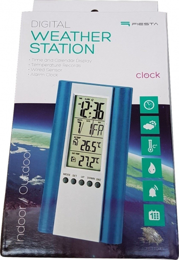 Statie Meteo Fiesta LCD albastra 