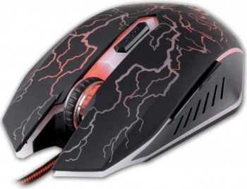 Mouse optic pentru gaming ULTRA responsive Usb pana la 2400DPI iluminare LED Negru / Rosu BBL2325