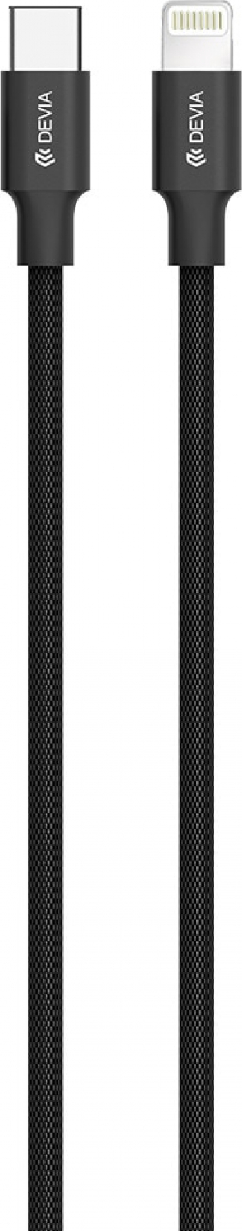 Cablu Devia Pheez Series Type-C la Lightning 1m Negru 