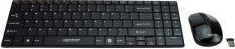 Set tastatura + mouse optic wireless Esperanza Liberty 99 taste DPI reglabil ultra slim negru