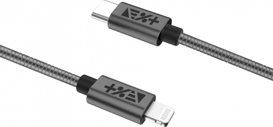 Cablu de date Next One USB-C - Lightning Metalic Space Grey (1 2m)