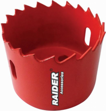 Carota bi-metal pentru lemn si metal Raider 157786 diametru 22mm 