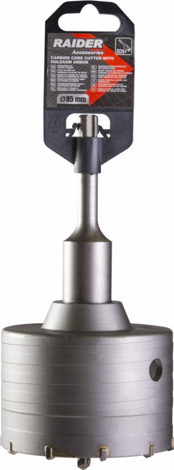 Carota gaurire beton cu tija si burghiu Raider 154816 SDS-plus 85mm 