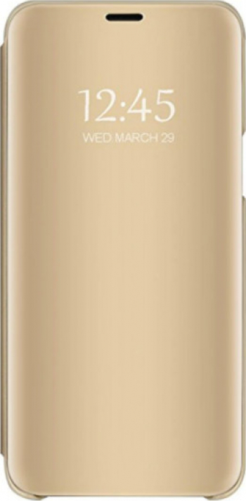 Husa de protectie high quality Clear View flip cover pentru iPhone 11 Pro Auriu BBL2304 