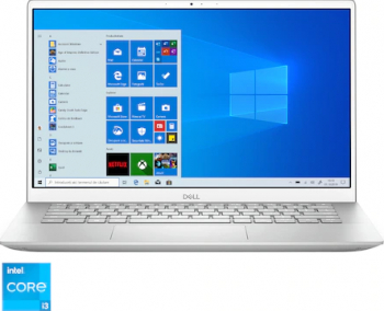 Laptop Dell Inspiron 5402 Intel Core (11th Gen) i3-1115G4 256GB SSD 4GB FullHD Win10 Pro Tast. ilum. Platinum Silver