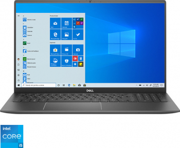 Laptop Dell Vostro 5502 Intel Core (11th Gen) i5-1135G7 256GB SSD 8GB Iris Xe FullHD Win10 Pro Tast. ilum. Gray