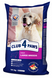 Hrana uscata completa CLUB 4 PAWS Premium pentru caini adulti de talie mare 14 kg 
