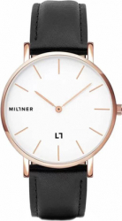 Ceas de dama Millner Hallfield Golden Black Auriu 