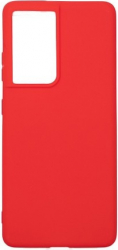 Husa de protectie flexibila pentru Samsung Galaxy S21 Ultra 5G bumper carcasa soft TPU Rosu BBL2337