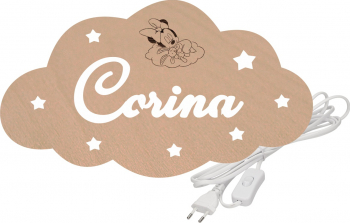 Lampa veghe personalizata Lemn 60x38 cm LV2 